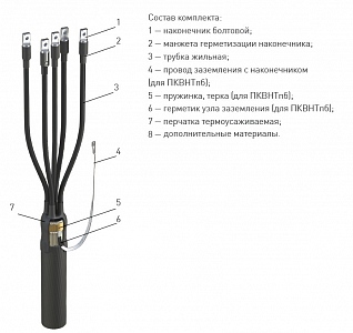 Муфта 3 ПКВ(Н)Тп-1  (16-25) без наконечников (пластик без брони) ЗЭТАРУС