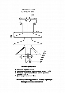 Изолятор ШПУ-20-А УХЛ1