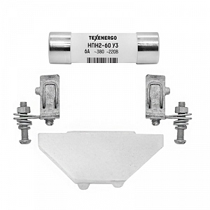 Предохранитель НПН-2-60 6А в комплекте с контакт основанием и изолятором