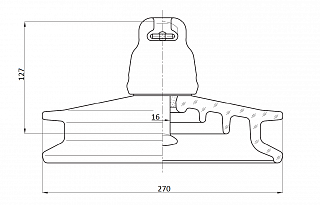 Изолятор ПСД 70Е 212W h=127мм