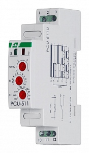 Реле времени PCU-511U  12-264В    AC/DC   8А   IP20   многофункциональное монтаж на DIN-рейке 35мм