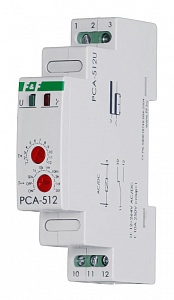 Реле времени PCA-512U  12-264В АС/DC, 8А, IP20, с задержкой выключения, монтаж на DIN-рейке 35мм