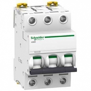 Выключатель автоматический iC60N 3п 6А С 6кА Schneider Electric