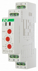 Реле времени многофункциональное  PCU-530  100-264В AC/DC   0,1 сек. – 24 суток  3NO/NC  3x8А  4 функции